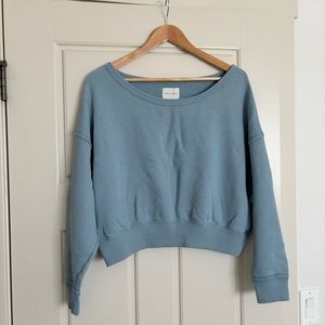American Eagle Off The Shoulder Slouchy Sweatshirt
